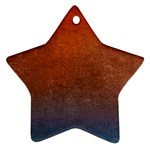 Orange To Blue, Abstract, Background, Blue, Orange, Star Ornament (Two Sides)