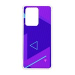Purple Geometric Abstraction, Purple Neon Background Samsung Galaxy S20 Ultra 6.9 Inch TPU UV Case