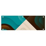 Retro Colored Abstraction Background, Creative Retro Banner and Sign 6  x 2 
