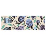 Retro Texture With Birds Banner and Sign 6  x 2 