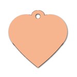 Peach Fuzz 2024 Dog Tag Heart (One Side)