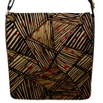 Abstract Geometric Pattern, Abstract Paper Backgrounds Flap Closure Messenger Bag (S)