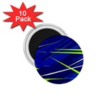 Abstract Lightings, Grunge Art, Geometric Backgrounds 1.75  Magnets (10 pack) 