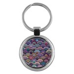 Texture, Pattern, Abstract Key Chain (Round)