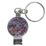 Texture, Pattern, Abstract Nail Clippers Key Chain