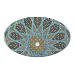 Tile, Geometry, Pattern, Points, Abstraction Oval Magnet