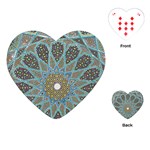 Tile, Geometry, Pattern, Points, Abstraction Playing Cards Single Design (Heart)
