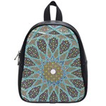 Tile, Geometry, Pattern, Points, Abstraction School Bag (Small)