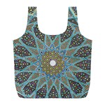 Tile, Geometry, Pattern, Points, Abstraction Full Print Recycle Bag (L)
