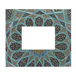 Tile, Geometry, Pattern, Points, Abstraction White Wall Photo Frame 5  x 7 