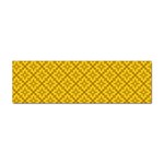 Yellow Floral Pattern Vintage Pattern, Yellow Background Sticker Bumper (100 pack)