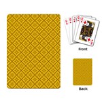 Yellow Floral Pattern Vintage Pattern, Yellow Background Playing Cards Single Design (Rectangle)