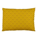 Yellow Floral Pattern Vintage Pattern, Yellow Background Pillow Case