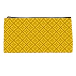 Yellow Floral Pattern Vintage Pattern, Yellow Background Pencil Case
