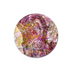 Abstract pink blend Magnet 3  (Round)
