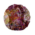 Abstract pink blend Standard 15  Premium Flano Round Cushions