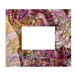 Abstract pink blend White Wall Photo Frame 5  x 7 