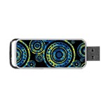 Authentic Aboriginal Art - Circles (Paisley Art) Portable USB Flash (One Side)