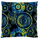 Authentic Aboriginal Art - Circles (Paisley Art) Standard Premium Plush Fleece Cushion Case (Two Sides)