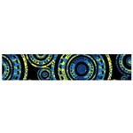 Authentic Aboriginal Art - Circles (Paisley Art) Small Premium Plush Fleece Scarf