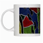 Authentic Aboriginal Art - Walking the Land White Mug