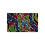 Authentic Aboriginal Art - Walking the Land Magnet (Name Card)