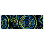 Authentic Aboriginal Art - Circles (Paisley Art) Banner and Sign 9  x 3 