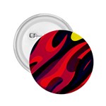 Abstract Fire Flames Grunge Art, Creative 2.25  Buttons