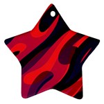 Abstract Fire Flames Grunge Art, Creative Ornament (Star)
