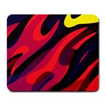 Abstract Fire Flames Grunge Art, Creative Large Mousepad