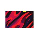 Abstract Fire Flames Grunge Art, Creative Sticker (Rectangular)