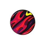 Abstract Fire Flames Grunge Art, Creative Hat Clip Ball Marker (4 pack)