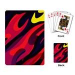 Abstract Fire Flames Grunge Art, Creative Playing Cards Single Design (Rectangle)