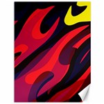 Abstract Fire Flames Grunge Art, Creative Canvas 36  x 48 