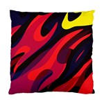 Abstract Fire Flames Grunge Art, Creative Standard Cushion Case (One Side)