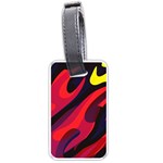Abstract Fire Flames Grunge Art, Creative Luggage Tag (one side)