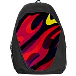 Abstract Fire Flames Grunge Art, Creative Backpack Bag