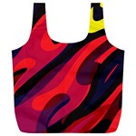 Abstract Fire Flames Grunge Art, Creative Full Print Recycle Bag (XL)