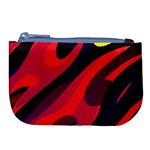Abstract Fire Flames Grunge Art, Creative Large Coin Purse