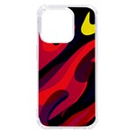 Abstract Fire Flames Grunge Art, Creative iPhone 14 Pro TPU UV Print Case