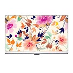 Abstract Floral Background Business Card Holder