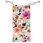 Abstract Floral Background Jewelry Bag