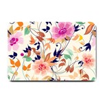 Abstract Floral Background Small Doormat