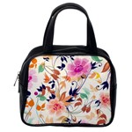 Abstract Floral Background Classic Handbag (One Side)