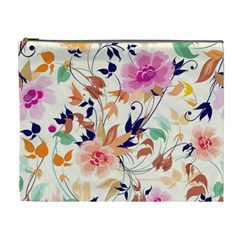 Abstract Floral Background Cosmetic Bag (XL) from UrbanLoad.com Front