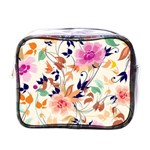 Abstract Floral Background Mini Toiletries Bag (One Side)