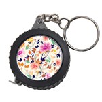 Abstract Floral Background Measuring Tape