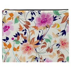 Abstract Floral Background Cosmetic Bag (XXXL) from UrbanLoad.com Front