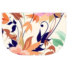 Abstract Floral Background Make Up Case (Small) from UrbanLoad.com Side Right