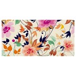 Abstract Floral Background Banner and Sign 4  x 2 